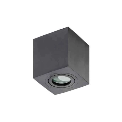 lafabryka.pl Plafon IP44 BRANT SQUARE 1 black AZ2878  AZZARDO ........KOD: 15509